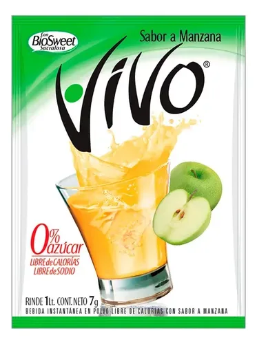 Jugo En Polvo Sabor Manzana Vivo