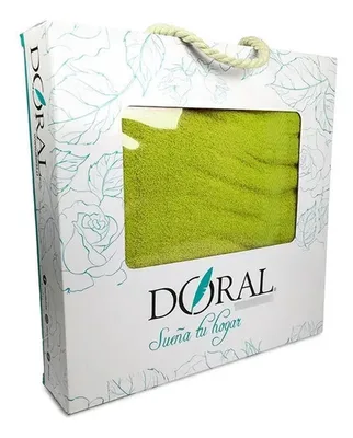 Set De Toallas De Algodón 100% Cara Y Baño Coral Claro