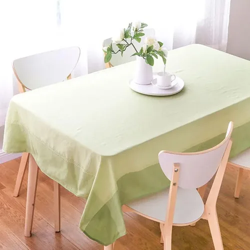 Mantel De Mesa Rectangular Poliéster Verde Verde