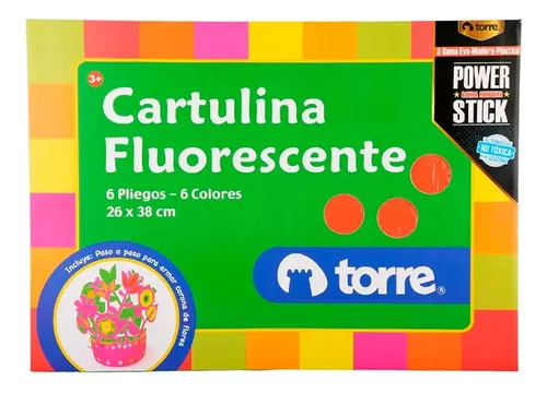 Cartulina Flúor Pliegos Escolares Torre