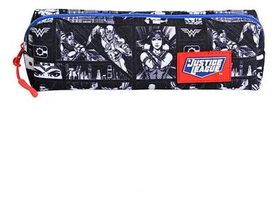 Estuche Escolar Cilíndrico Justice League Dc