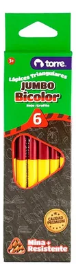 Lápiz Jumbo Bicolor Grafito Escolar