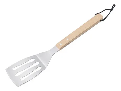 Espátula Acero Inoxidable Mango Madera Cocina
