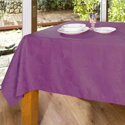 Mantel Jacquard Texturizado Premium Rectangular Lila
