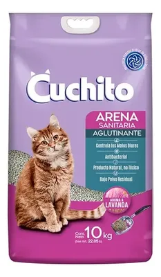 Arena Aglutinante Para Gatos 10kg Lavanda