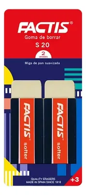 Goma De Borrar Miga De Pan Suavizada Factis