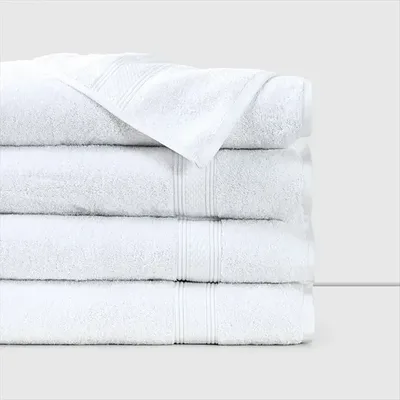 Toalla De Baño Algodón 100% Absorbente Blanco