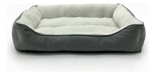 Cama Para Mascota Acolchada Talla M Gris Gris