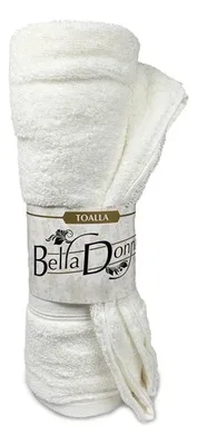 Toalla De Baño Bella Donna Algodón Blanco Blanco