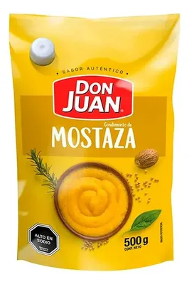 Mostaza Don Juan 500gr Doypack Condimento
