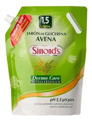 Jabón Líquido Dermo Avena 1500ml Hipoalergénico