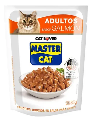 Alimento Húmedo Para Gatos Salmón Master Cat