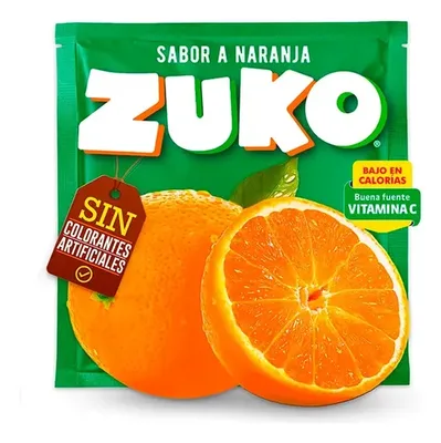Jugo En Polvo Naranja Zuko 15gr Bebida