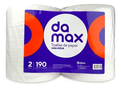 Toalla De Papel Hoja Simple 190mts Damax