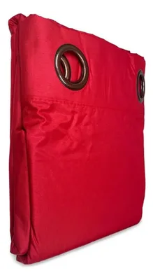 Cortina Microfibra Blackout Térmica 140x225cm Rojo