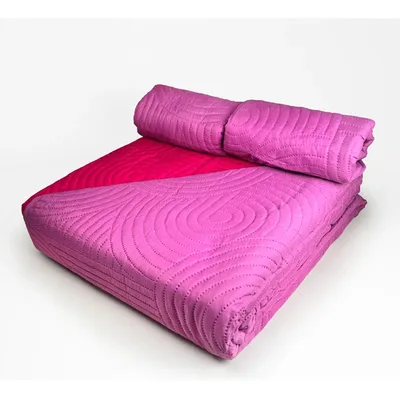 Quilt Hotpress Bicolor 2.5 Plazas Poliéster Coral Claro