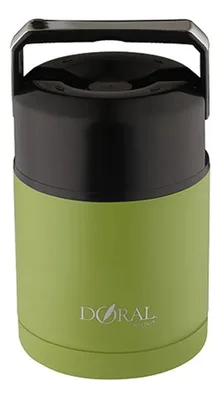 Termo Acero Inoxidable 820ml Manilla Retráctil Verde