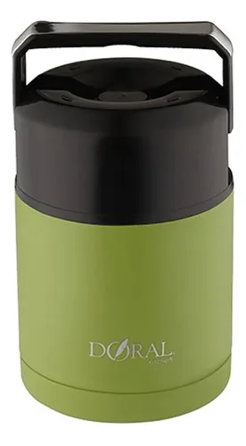 Termo Acero Inoxidable 820ml Manilla Retráctil Verde