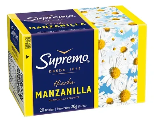 Té De Manzanilla 20 Bolsitas Hierba Natural