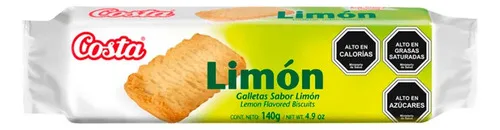 Galleta Limón Costa 140 Gramos