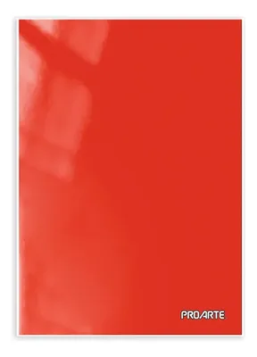 Carpeta Plastificada Con Gusano Proarte Rojo Rojo