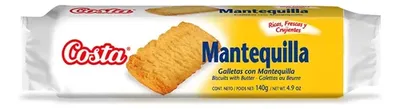 Galleta Mantequilla Costa 140gr Clásica