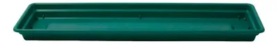 Plato De Maceta Rectangular Plástico Verde