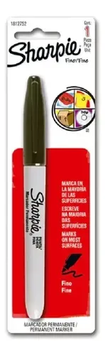 Marcador Sharpie Punta Fina Negro Permanente