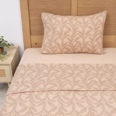Set De Sábanas Polar Estampadas 1.5 Plazas Térmicas Verde Oscuro