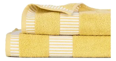 Set De Toallas Egyptia 460 Grs Algodón Puro Amarillo