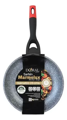 Sartén Antiadherente Marmolux 28cm Aluminio Negro