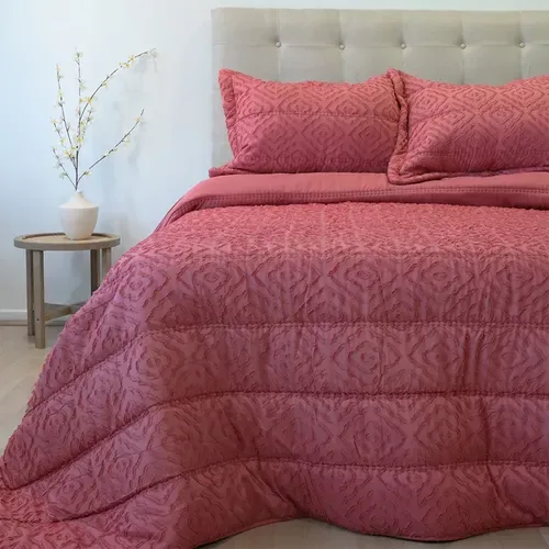 Plumón Touch Deluxe 2.5 Plazas Poliéster Coral Coral