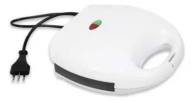 Sandwichera Eléctrica Génova Blanca 750w Antiadherente Blanco