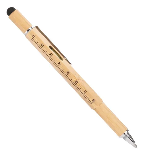 Boligrafo Multifuncion Bambu Amarillo