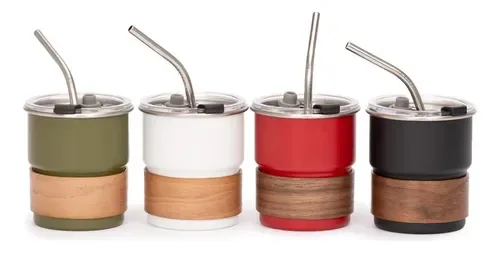 Vaso Termico Acero Inoxidable Blanco