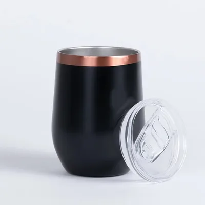 Vaso Termico Doble Pared Aislante Negro