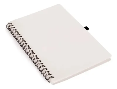 Cuaderno A5 Papel Piedra Blanco