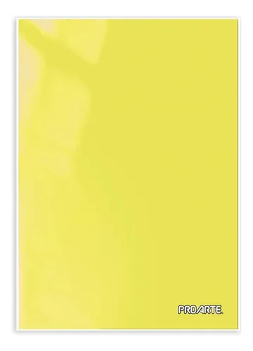 Carpeta Plastificada Con Gusano Escolar Amarillo