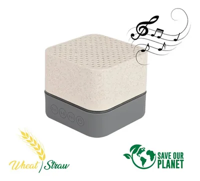 Parlante Bluetooth Ecológico Portátil Gris