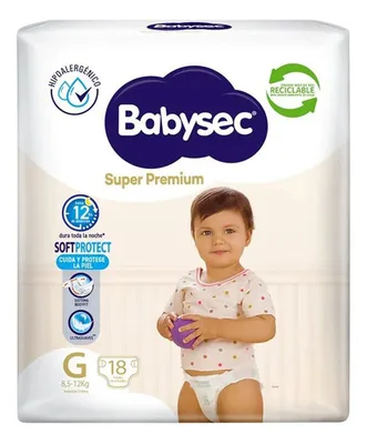 Pañal Desechable Super Premium Talla G Niñas