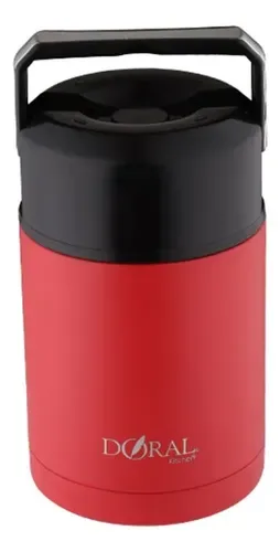 Termo Acero Inoxidable Para Comida 1000ml Rojo