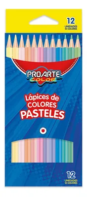 Lápices De Color Pasteles Proarte 12 Unidades