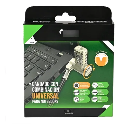 Candado Seguridad Notebook Universal Torre