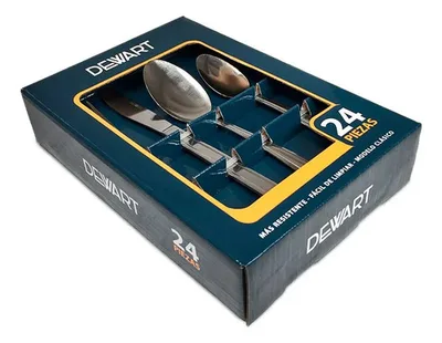 Set De Cuchillería Acero Inoxidable 24 Piezas