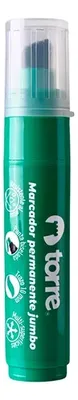 Marcador Permanente Punta Biselada 10mm Verde Verde
