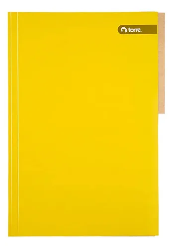 Carpeta De Cartón Pigmentada Amarilla Torre Amarillo