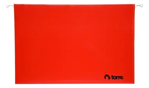 Carpeta Colgante Con Barra Metálica Rojo Rojo