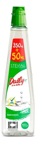 Endulzante Líquido Stevia 400ml Daily