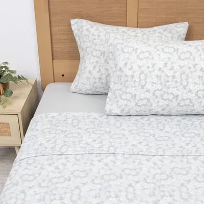 Set De Sábanas Polar Estampadas 2 Plazas Térmicas