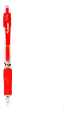 Lápiz Gel Retráctil 0.7mm Rojo Torre Rojo